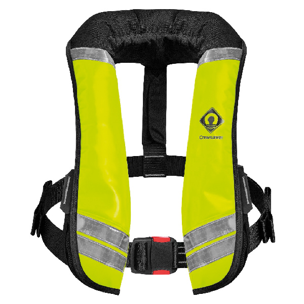 1186088_XL Crewsaver Crewfit vest 275N XD auto wipe clean gul - Billede 1