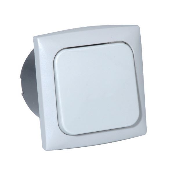 1272054_XL Afbryder enkelt til indbygning grå, 220V - Billede 1