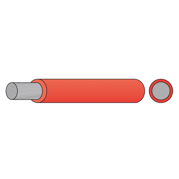 1253175_XL 1852 Fortinnet kobberkabel rød 16 mm², 10m - Billede 1