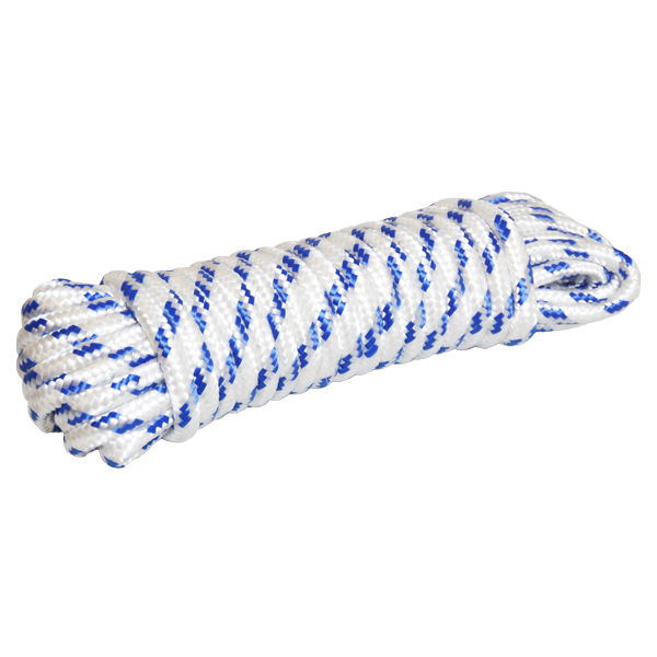 S778.07823015_XL 16 flettet PP tov hvid/blå Ø10 mm / 15 meter - Billede 1