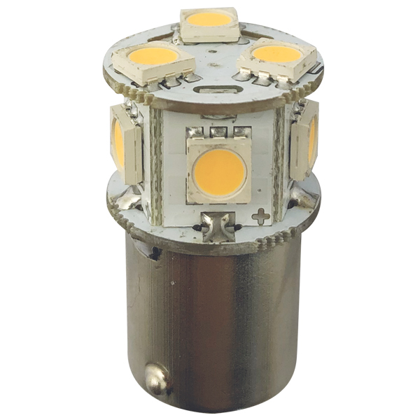 1260928_XL 1852 LED bajonet BA15S Ø19x33mm 10-36Vdc, 2 stk - Billede 1
