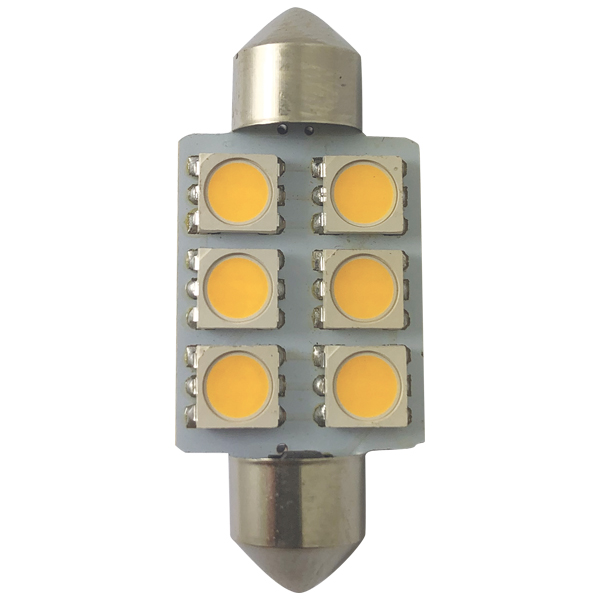 1260960_XL 1852 LED lantern pinolpære 37mm 10-36Vdc, 2 stk - Billede 1