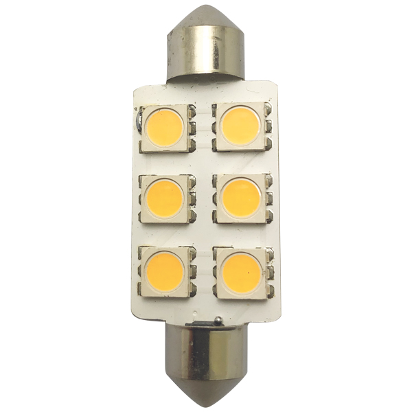 1260962_XL 1852 LED pinolpære 42mm 10-36Vdc, 2 stk - Billede 1