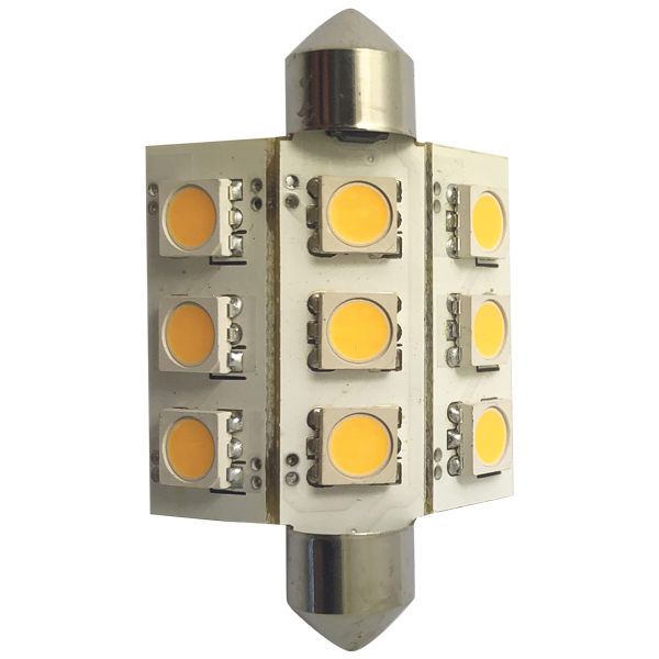 1260963_XL 1852 LED pinolpære 42mm 10-36Vdc, 2 stk - Billede 1