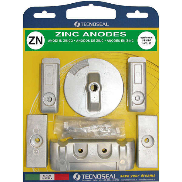 1143899_XL Tecnoseal zink Anode kit mercury verado 6 cyl. - Billede 1