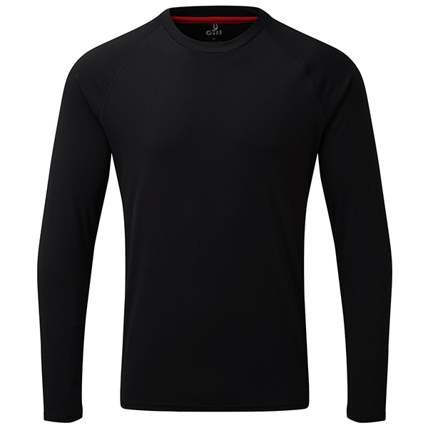 1353159-XXL_XL Gill UV011 Men's UV Tec T-Shirt Lang Sort Str XXL - Billede 1