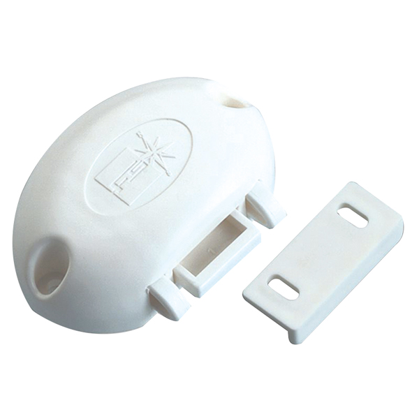 1051133_XL Skabslås med anti vibration, hvid 70 x 45 x 20 mm - Billede 1