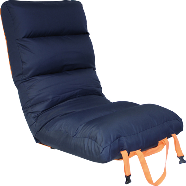 1121428_XL 1852 foldesæde Comfy Big, mørkeblå/orange - Billede 1
