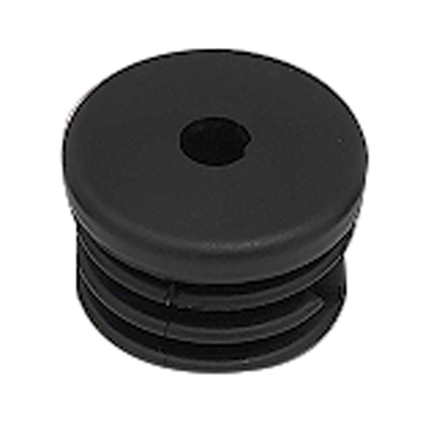 1160210_XL Endeprop indvendig, sort PVC til rør Ø22mm, 4 stk. - Billede 1