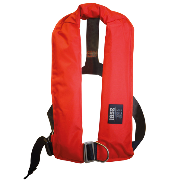 1186028_XL 1852 Classic automatisk redningsvest, rød m/harness 150N ISO - Billede 1
