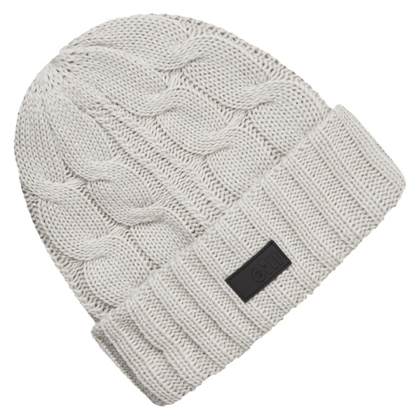 1353981_XL Gill kable strikket hue HT56, lys grå - Billede 1
