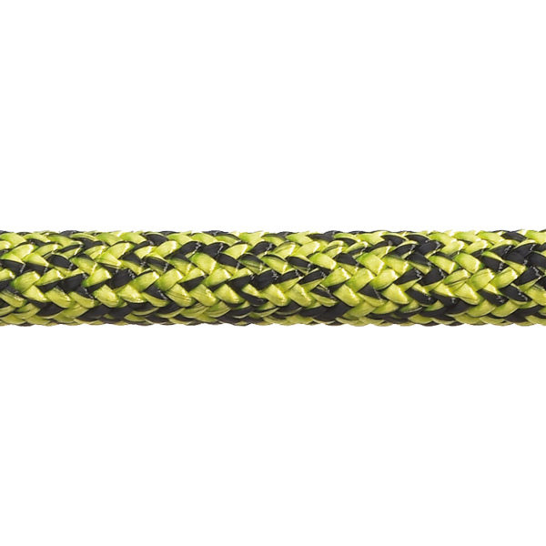1370694-1_XL Robline Admiral 7000 Dyneema fald, 8mm Sort/Gul - 1 mtr - Billede 1