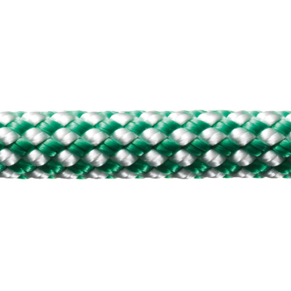 1372135-1_XL Robline Dinghy Control, 3mm Hvid/Grøn - 1 mtr - Billede 1