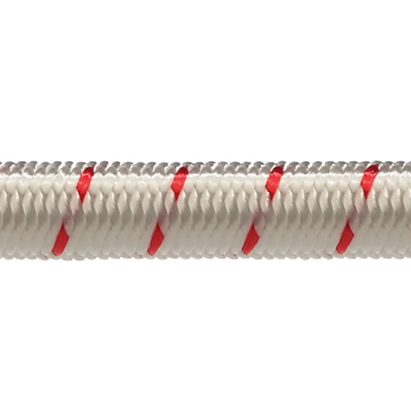 1377739-1_XL Robline elastik snor, 4mm Hvid/Rød - 1 mtr - Billede 1