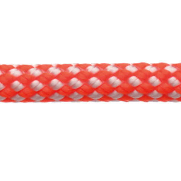 1378117-1_XL Robline Dinghy Control, 3mm Hvid/Orange - 1 mtr - Billede 1