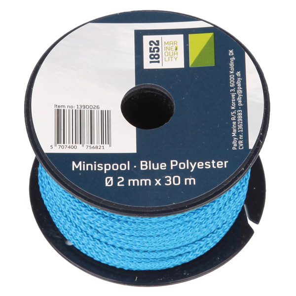 1390026_XL 1852 Minirulle Blå Polyester Ø2mm x 30m 18stk/pk - Billede 1