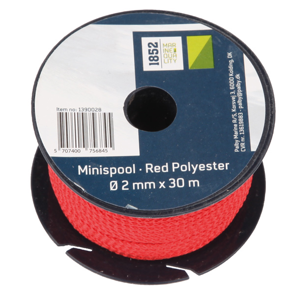 1390028_XL 1852 Minirulle Rød Polyester Ø2mm x 30m 18stk/pk - Billede 1