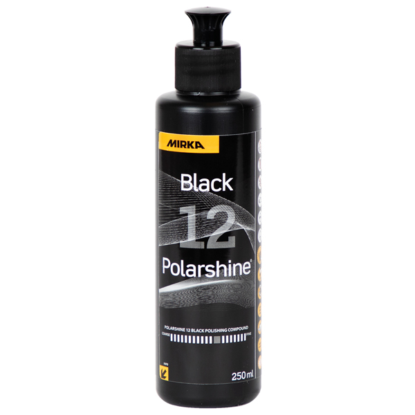 1602085_XL Mirka Polarshine 12 black polermiddel 250 ml - Billede 1
