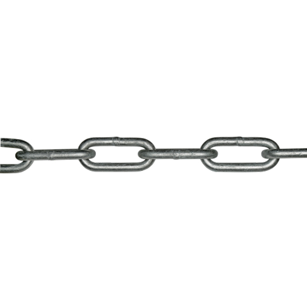 1010940_XL Langleddet kæde galvaniseret 8mm DIN 763 10m - Billede 1