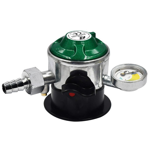 1094679_XL IGT gasregulator Jumpo click on med manometer & slangestuds Ø10 - Billede 1
