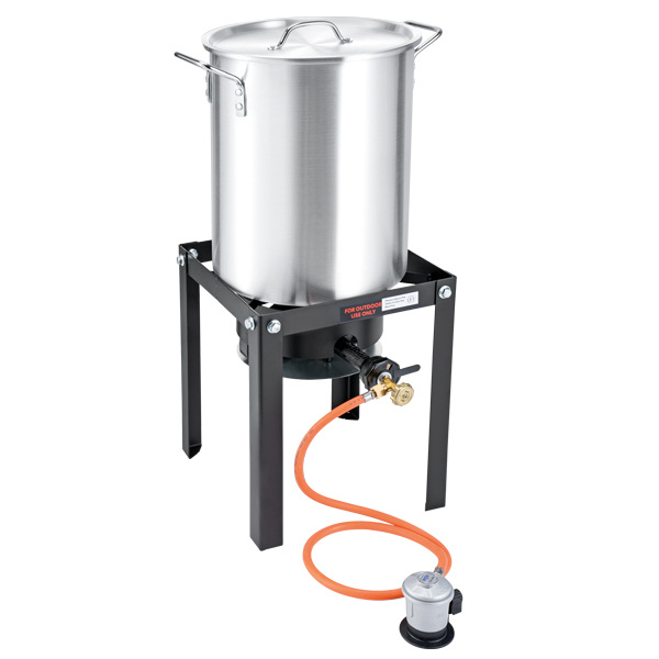 1095306_XL 1852 Krabbegryde 30L med gasblus, stativ og regulator – CE-godkendt - Billede 1