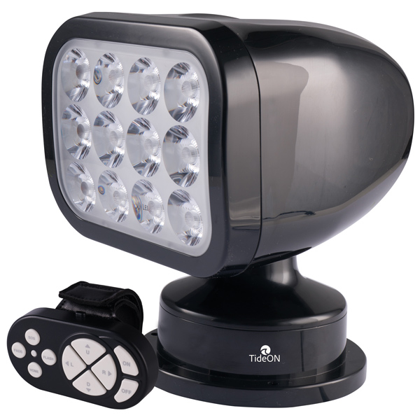 1240071_XL TideON LED søgelygte sort m/trådløs fjernbetjening - Billede 1