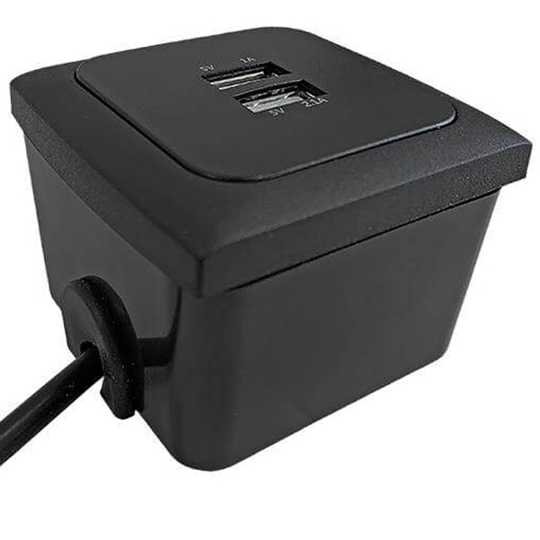 1272088_XL C-line påbygnigsdåse sort til Indbygningsstik - Billede 1