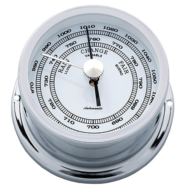 1830001_XL Autonautic Minor 72 barometer Ø72/50 mm forkromet messing - Billede 1
