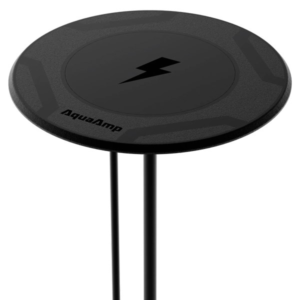 1270902_XL AquaAmp 100 rund trådløs lader 12V 25W Qi2 - Billede 1