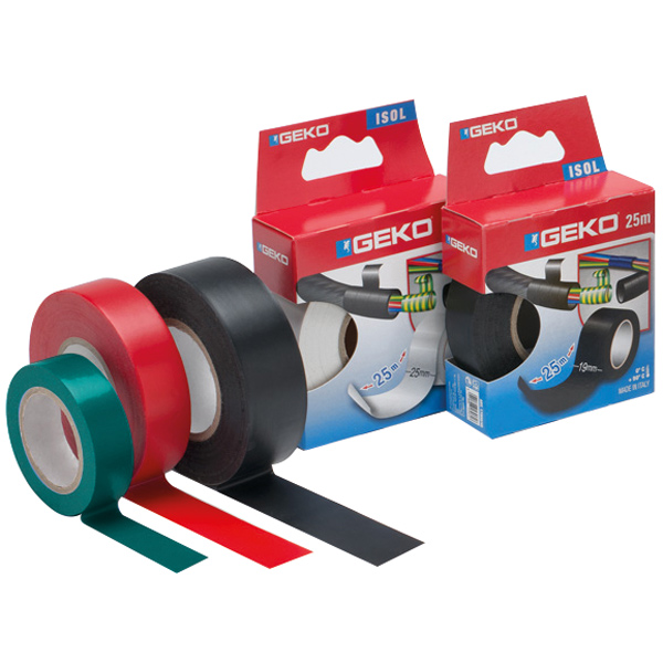 1676054_XL Geko ISOLERINGSTAPE 19mm X 25 meter hvid - Billede 1