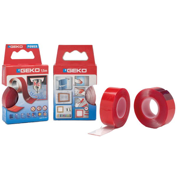 1676065_XL Geko Power dobbeltsidet tape 19mm x 1,5m - Billede 1